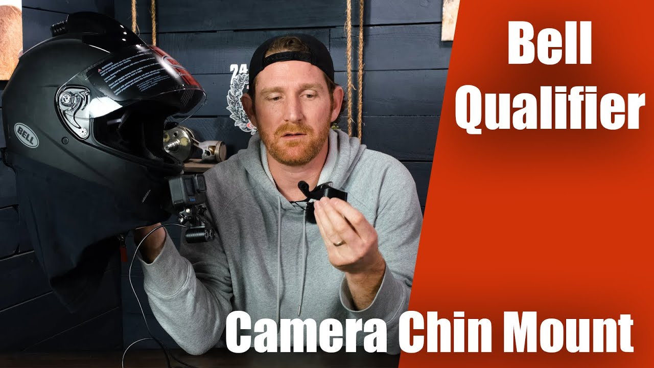 Bell Qualifier Helmet Chin Mount For GoPro , DJI Osmo, Insta360 Action Cameras | Light Mount