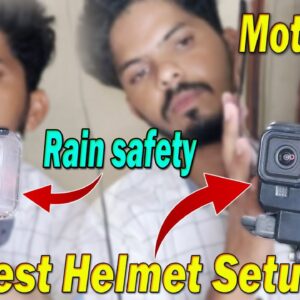 Helmet Camera Setup Moto Vlog full information | Difference between gopro and action camera