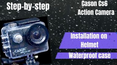 Installation of Cason Cs6 Action Camera on Helmet😍 | Step-by-Step #youtube #viral #dailyvlog #cason