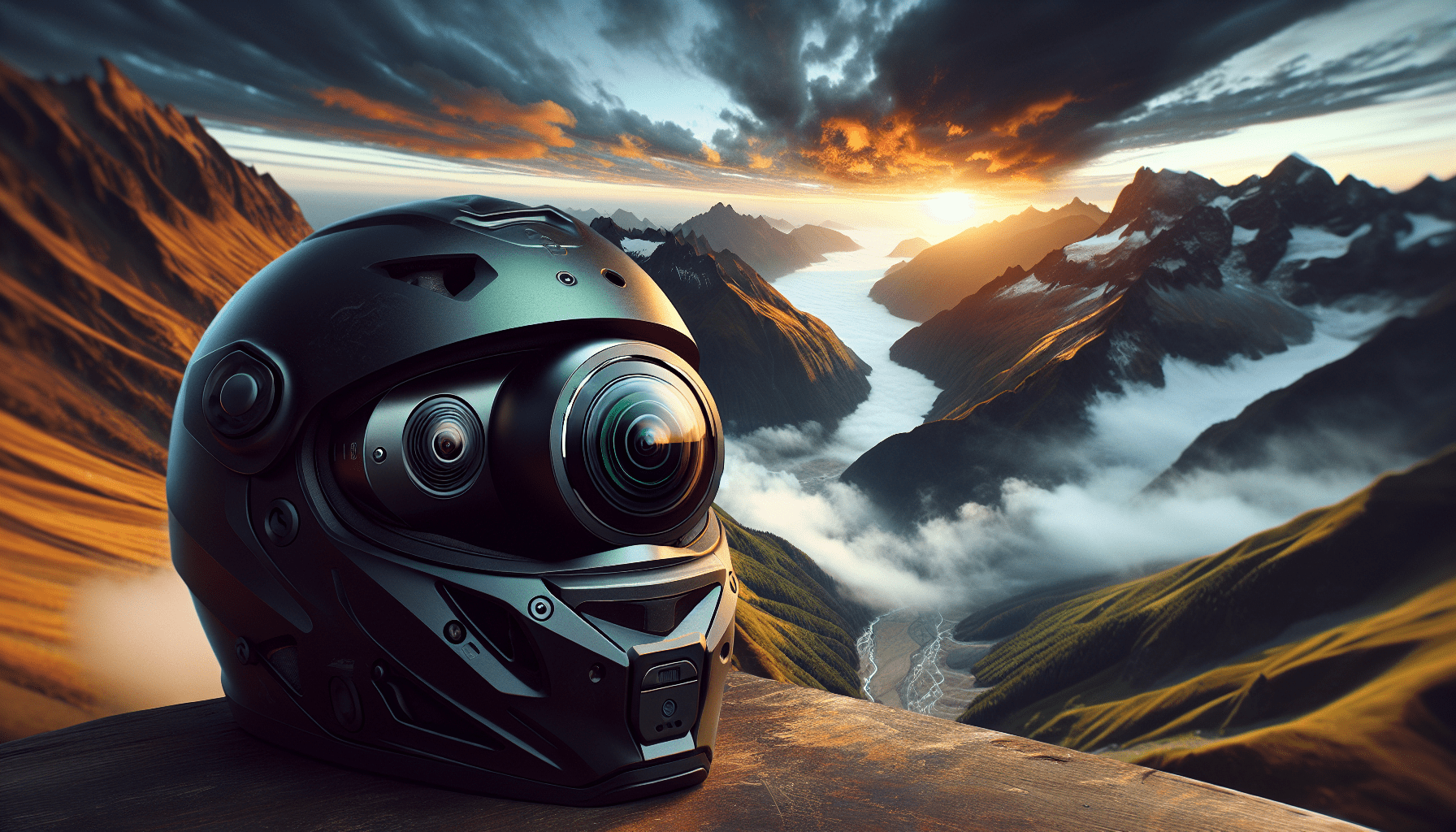 Exploring the World with 360-Degree Helmet Cameras